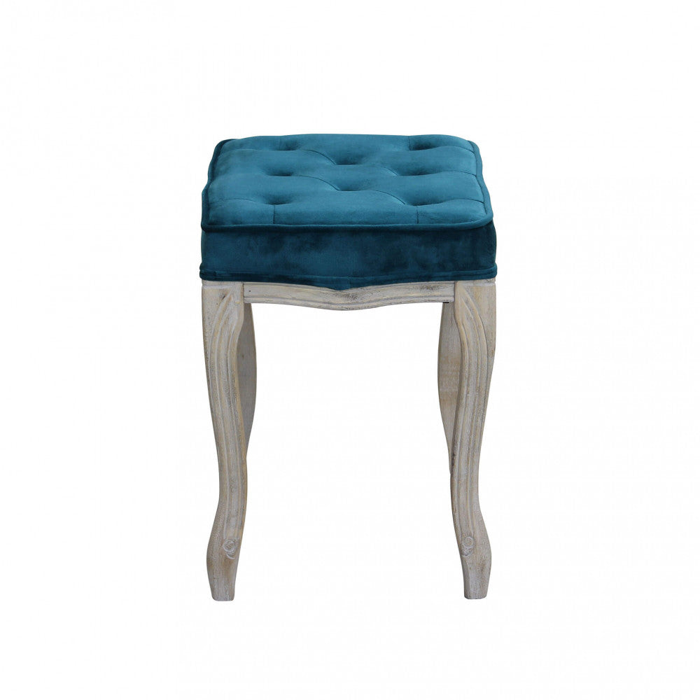 Sgabello Marly 50x36x47 h cm in Velluto Blu