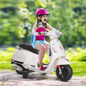 Moto Elettrica per Bambini Piaggio Vespa GTS 6V Bianco