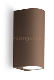 GES905- APPLIQUE RUGGINE 2 LUCI ATTACCO GU10 IP44 6,8X16CM
