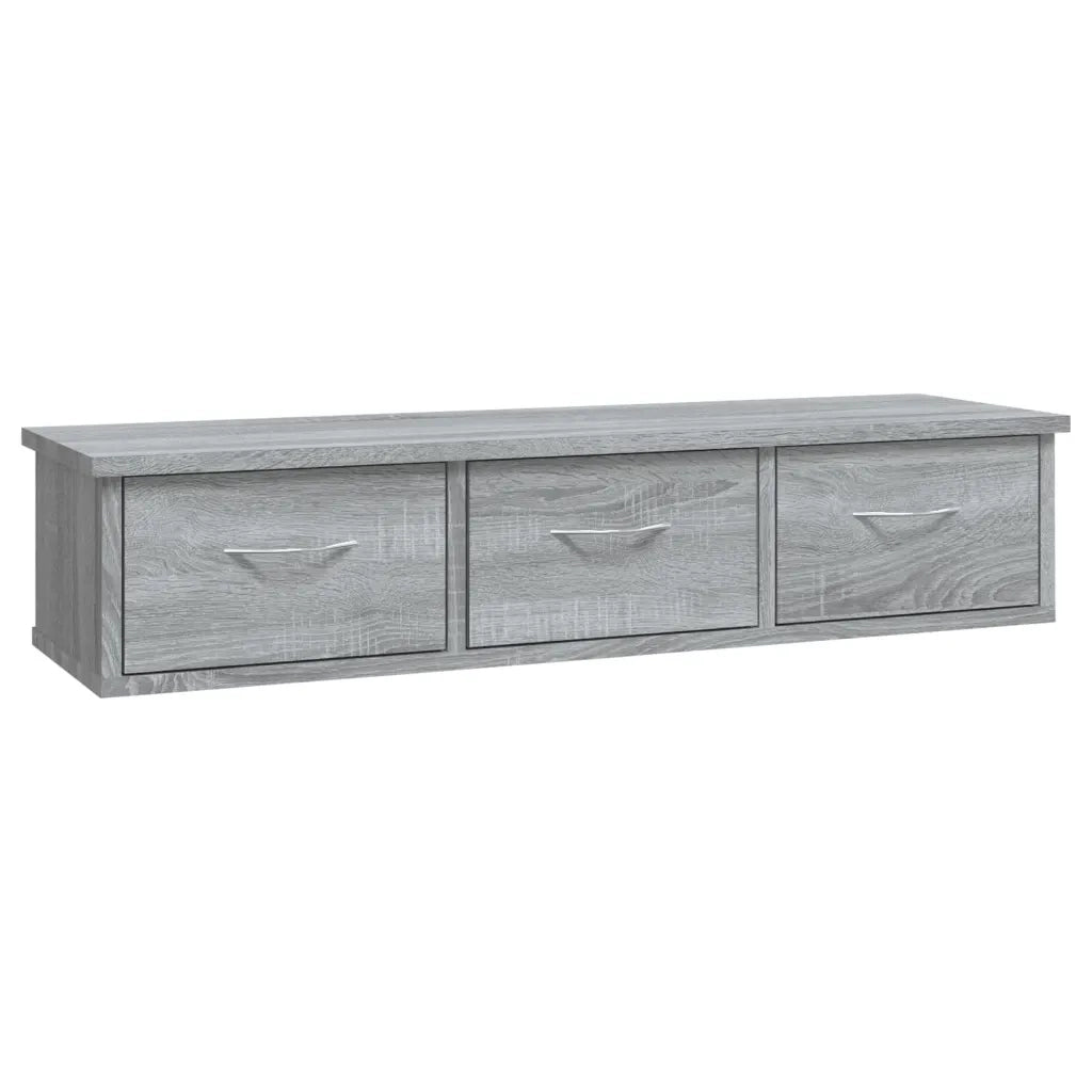 Mobile a Muro Grigio Sonoma 88x26x18,5 cm in Legno Multistrato 815082
