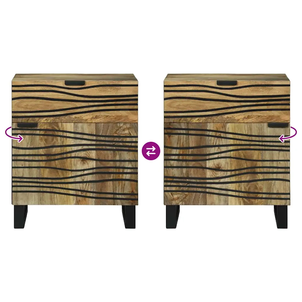 Comodino | Armadio da Notte | Mobiletto da notte Naturale 50 x 33 x 60 cm Legno ingegnerizzato