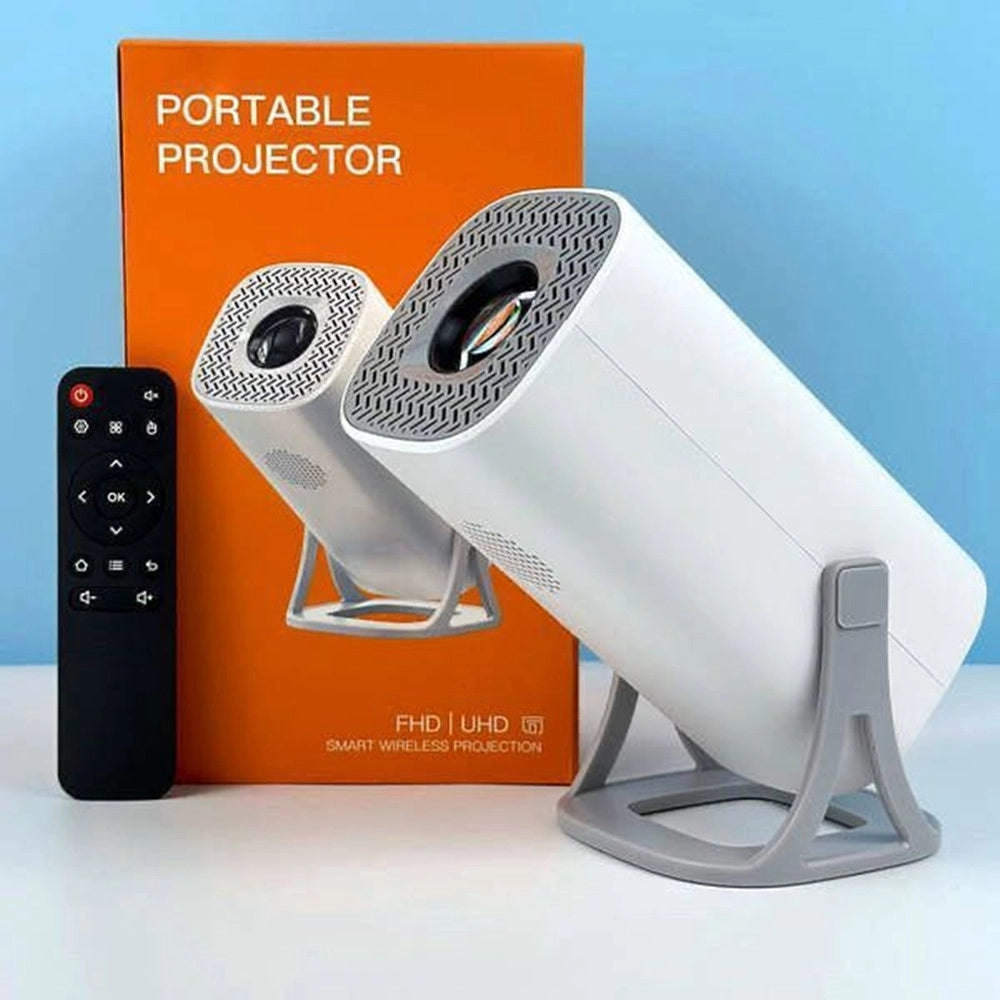 Trade Shop - Proiettore Portatile S40 Ultra Hd 4k Fhd Uhd Proiezione Smart Wireless Intelligente -