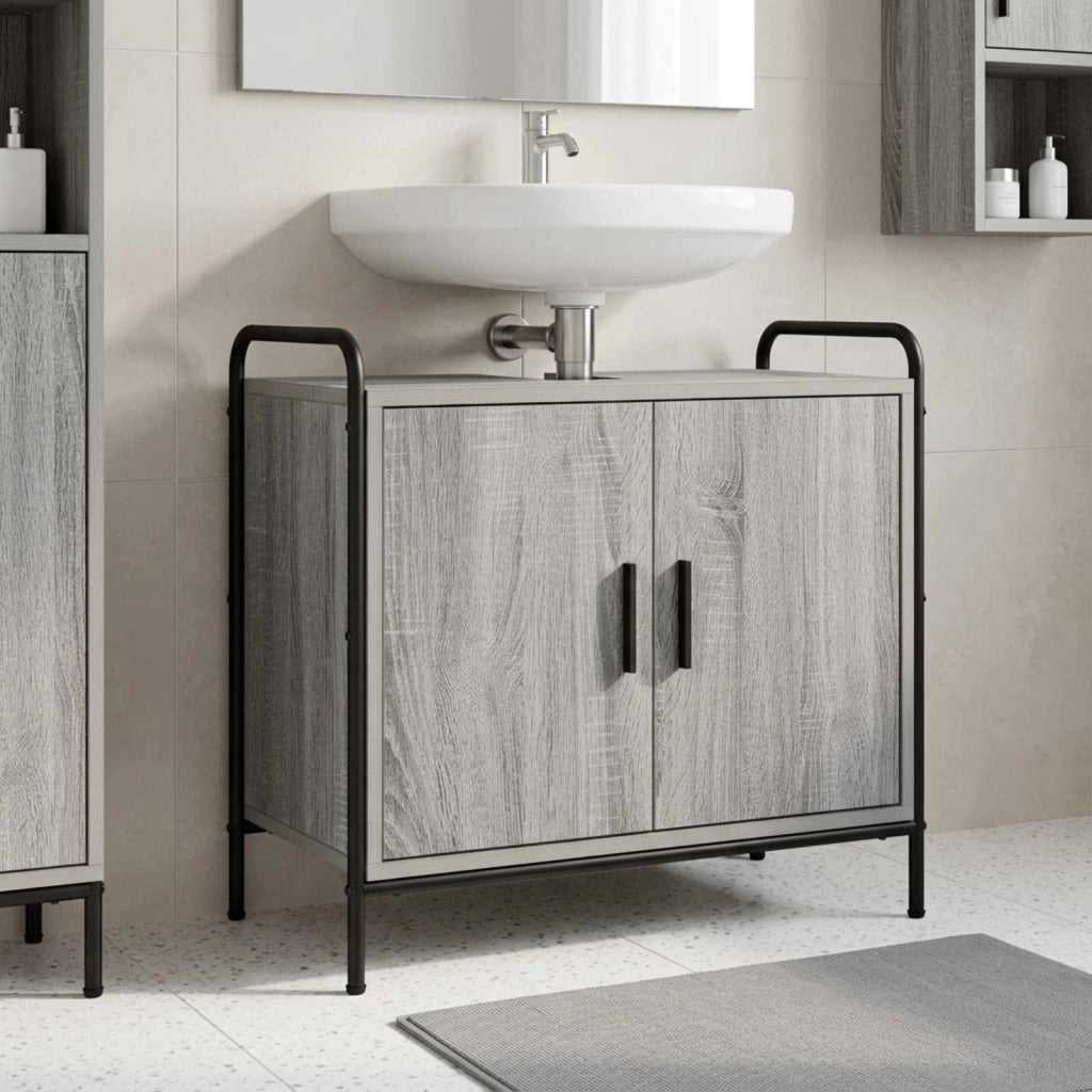 Mobile da Bagno Sonoma grigio 65,5 x 34 x 61 cm 8014061