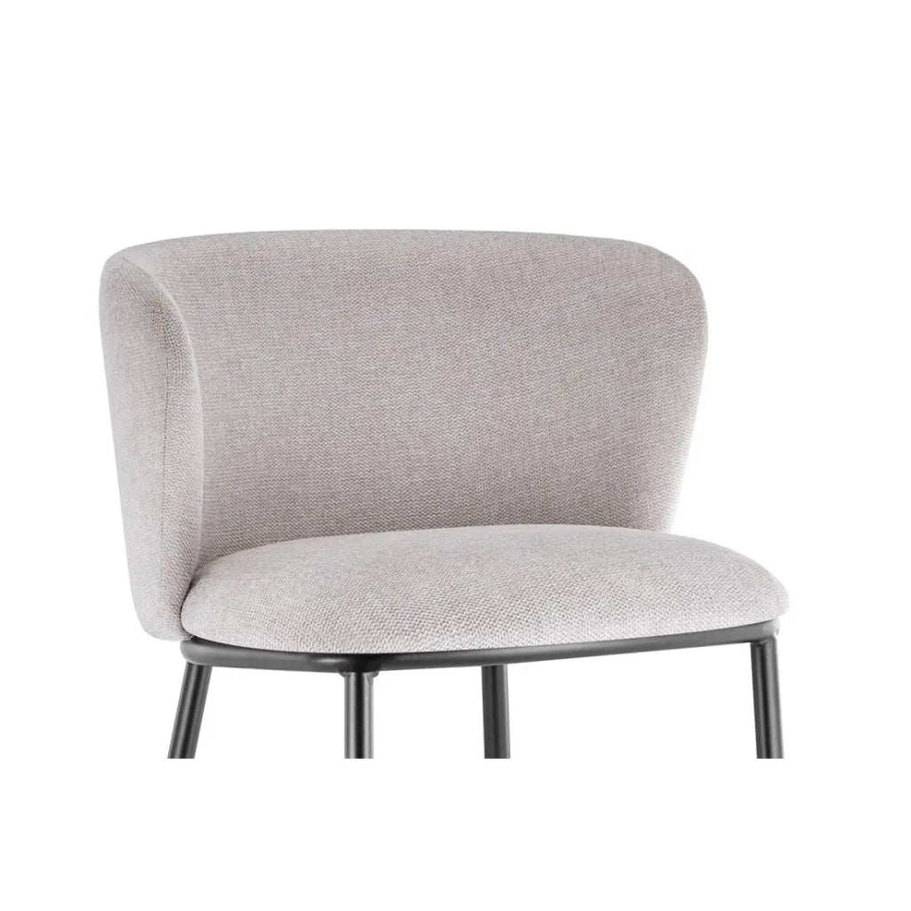 Sedia da banco ARTHUS – Tessuto beige – Design moderno H88,5 cm
