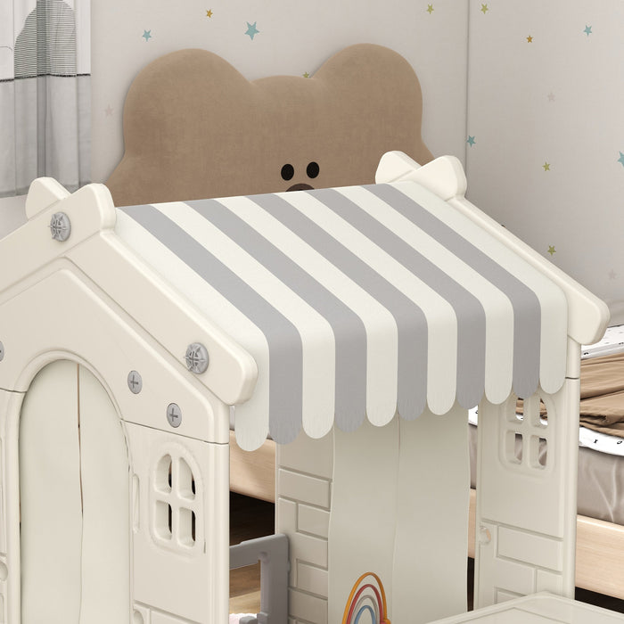 Casetta per Bambini da Interno in PP Crema