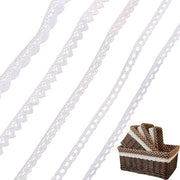 Bande decorative - Manufatti e Decorazione - Qualità cotone soffice - 5 Rotoli 91cm - Bianco