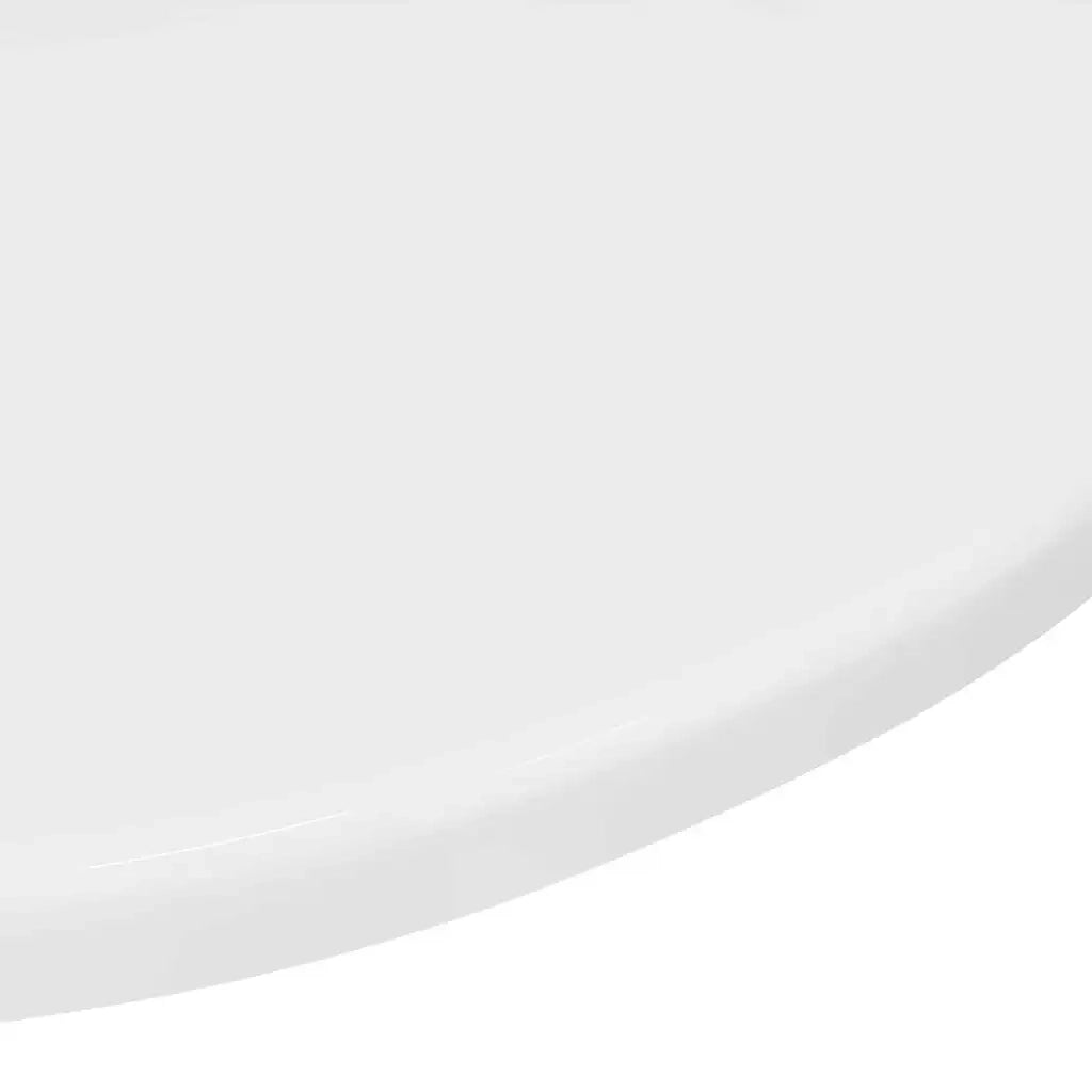 Piano del tavolo Bianco lucido Ø 50 x 1,5 cm Legno multistrato