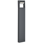 Lampada da Giardino ¨C Minimal ¨C Grigio Scuro 16x5x90 cm