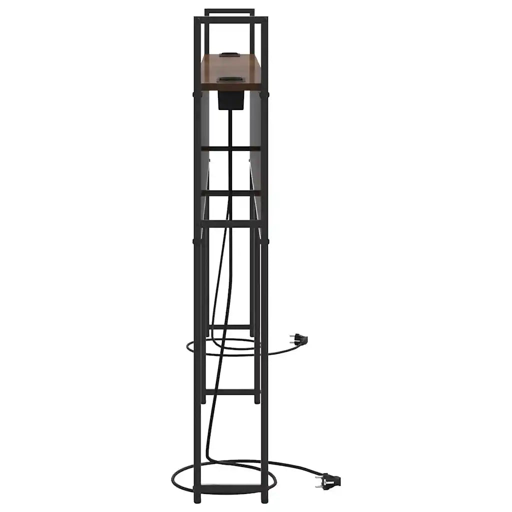 vidaXL Testata contenitore Rovere marrone 180 cm Legno multistrato