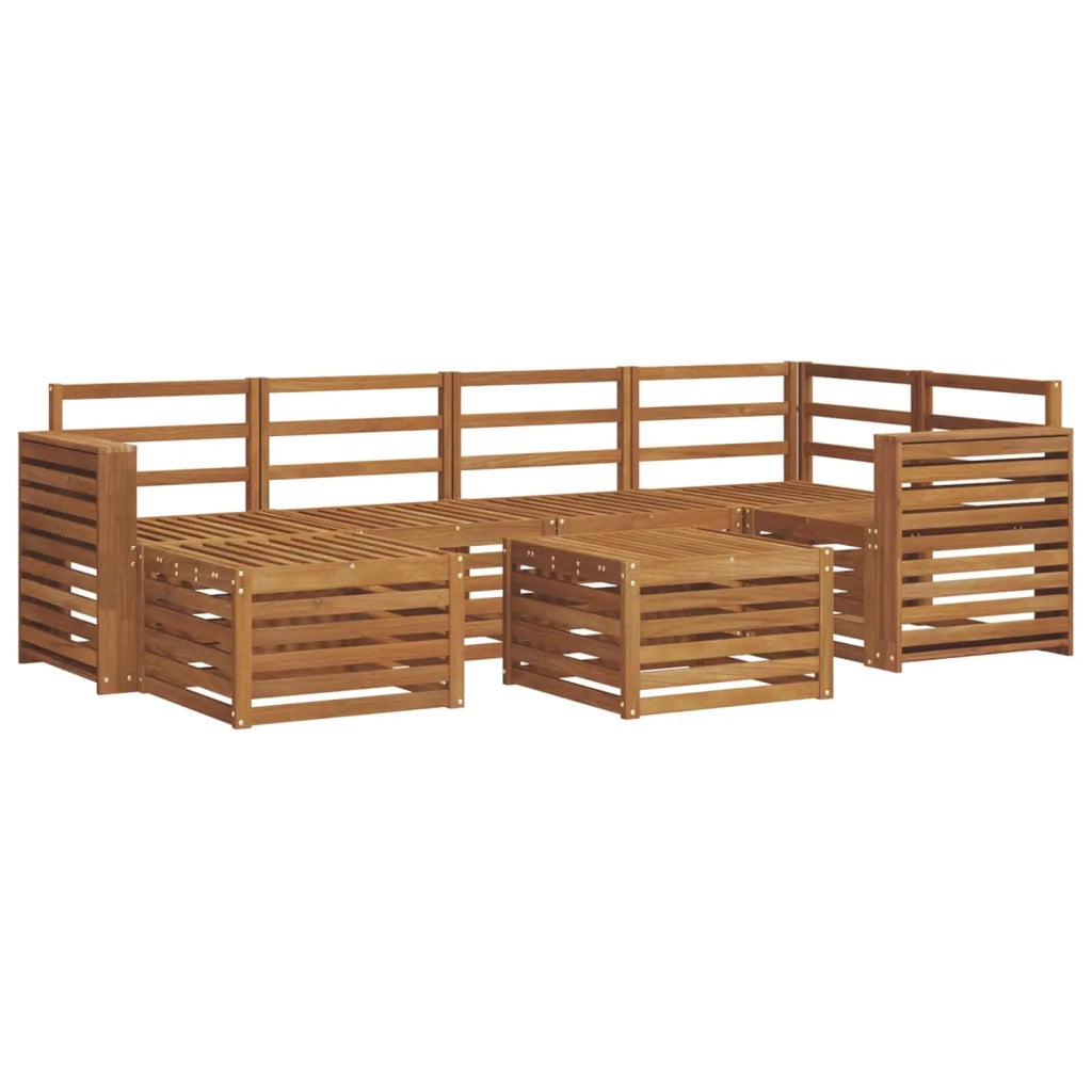 Set divani Naturale Legno di Acacia Massello 3375134