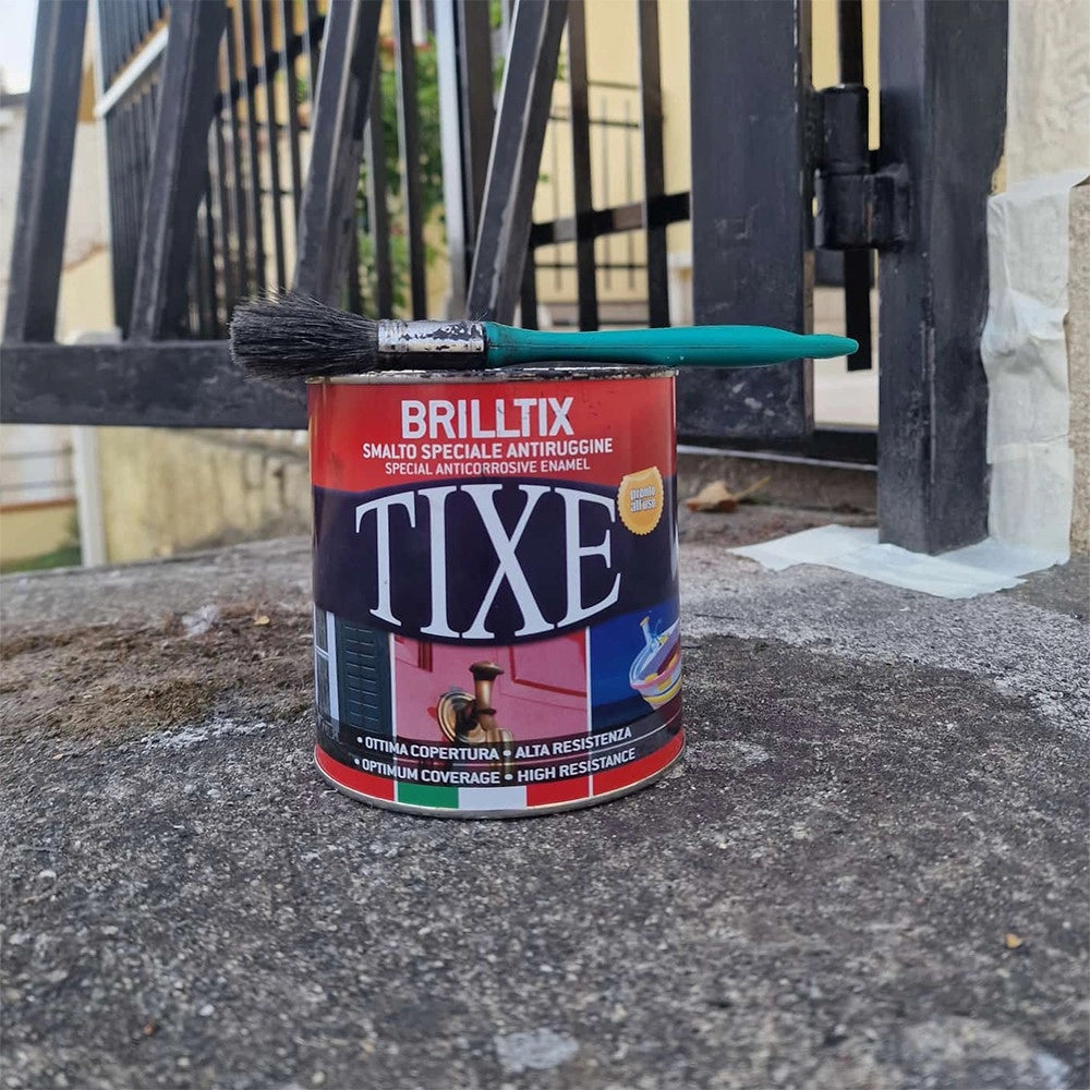 Brilltix 750ml nero finitura opaca smalto base solvente diretto su ruggine