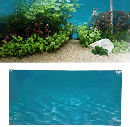 Decorazione per acquario 3D - Poster self-adhesive - PVC - 61x41CM - Alta trasparenza - Decorazione per acquario
