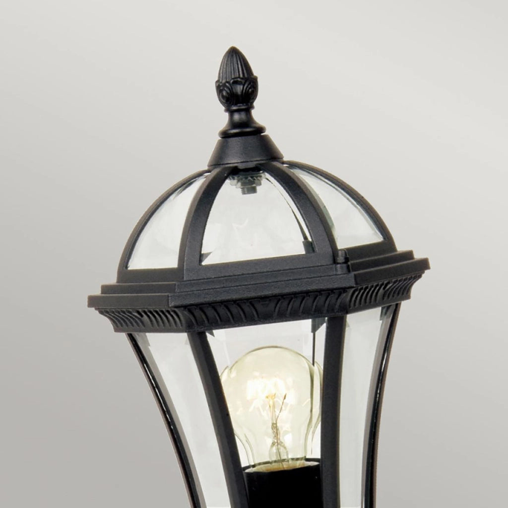 Lampada esterno stelo retro nera E27 60W Ledbury Garden Zone