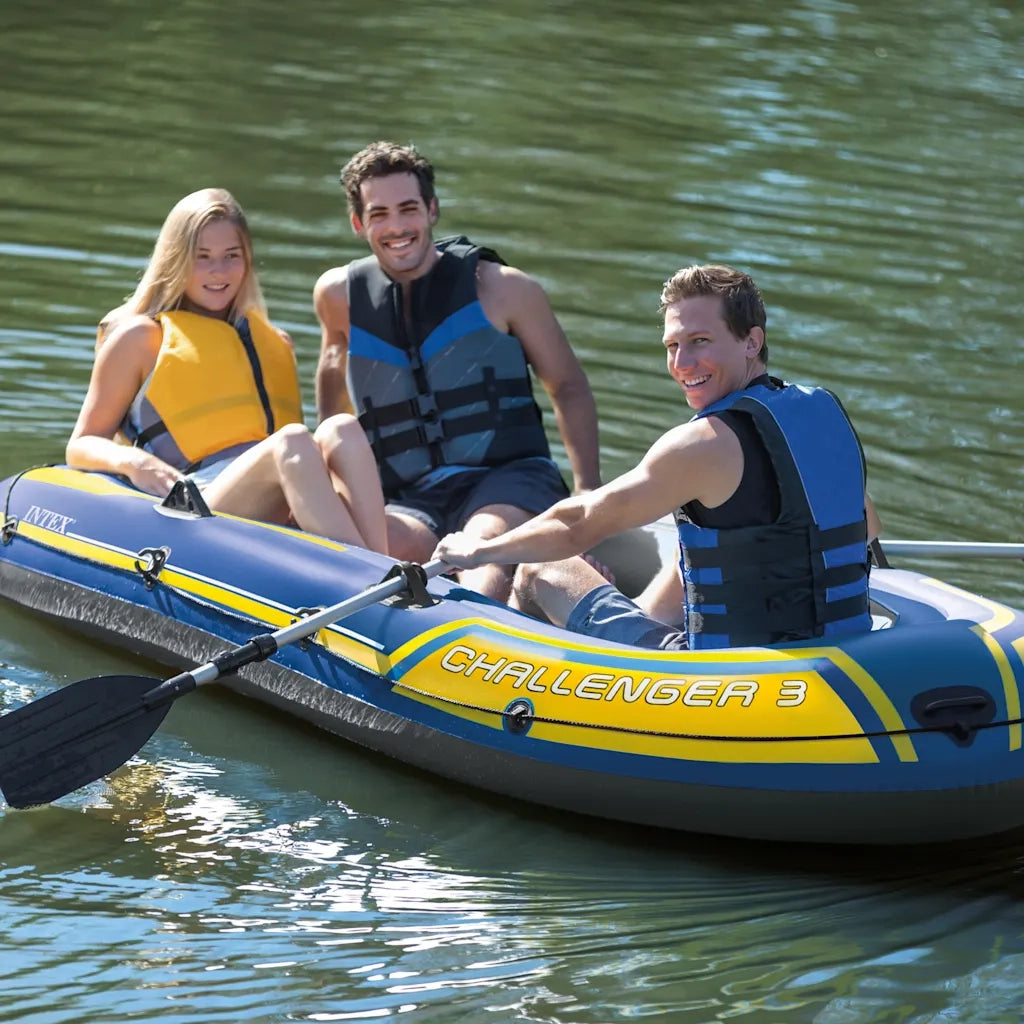 INTEX Set Gommone Gonfiabile con Remi e Pompa Challenger 3 90799