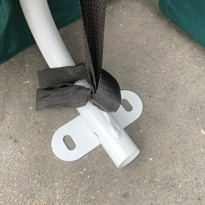 Tendone Garage per Auto Attrezzi 240x200x202 cm in Metallo e Tessuto Polietilene Verde