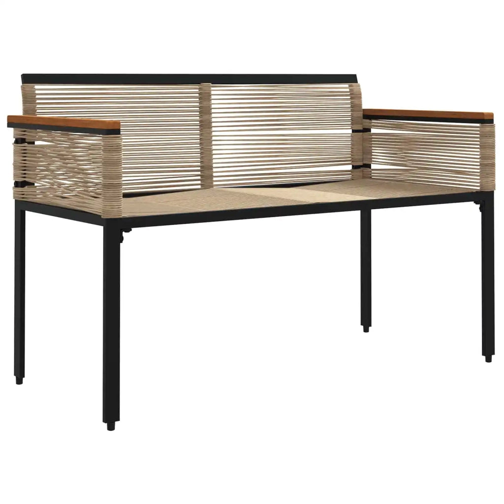 Panchina da esterno Beige e Bianco Crema 117 x 54 x 74.5 cm 42025240