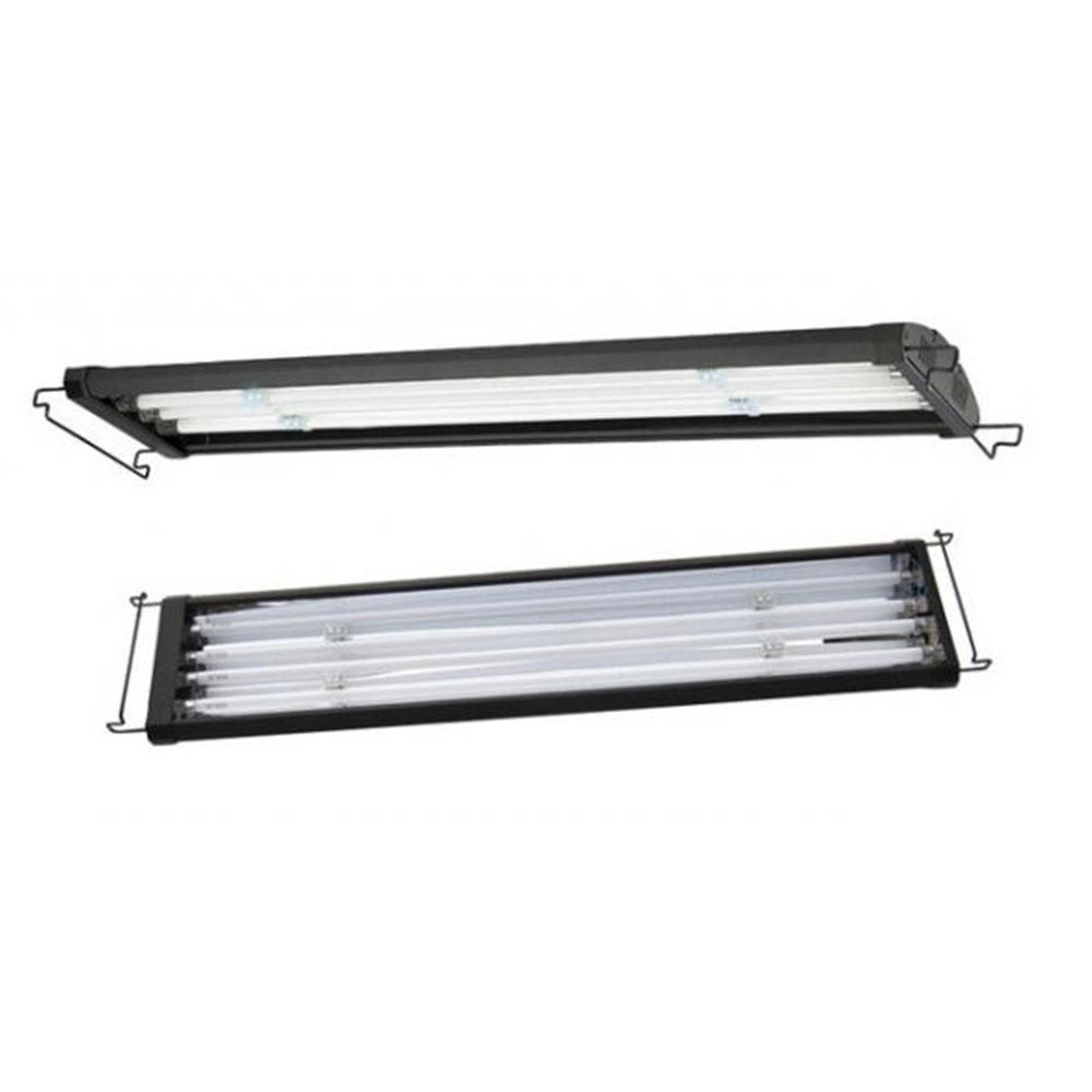 AQL Plafoniera ODY Freshwater T5 4x54w 6500°K con LED lunari e bracci estendibili da 120 a 140cm - Colore Nero