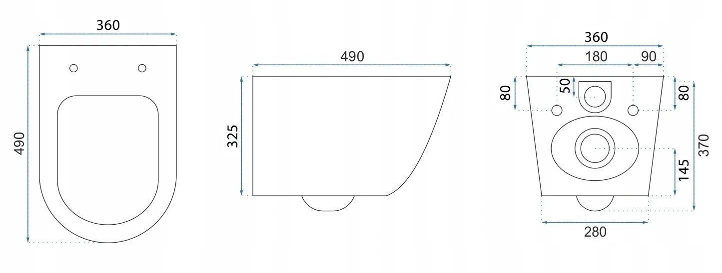 Vaso Wc Sospeso Rea Carlo Mini Tornado Black Gold Egde