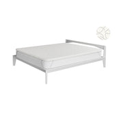 Topper Memory Con Fodera Matrimoniale 160x190 cm in Poliestere e Cashmere Bianco