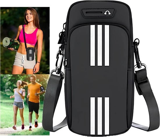 Cinturino per attività fisica – Piccolo accessorio per telefono e borsa da spalla per donne, uomini e bambini – Adatto per iPhone 15/14/13 Pro/Plus/XS/XR/XS Max, Galaxy S22 Ultra e altro