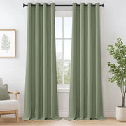 Tende termoisolanti moderne a doppia imbottitura 260 x 140 cm verde set da 2 pezzi