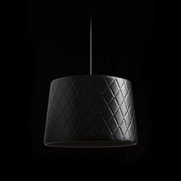 Lampadario BEAT 38  paralume a sospensione nero   max. 28W