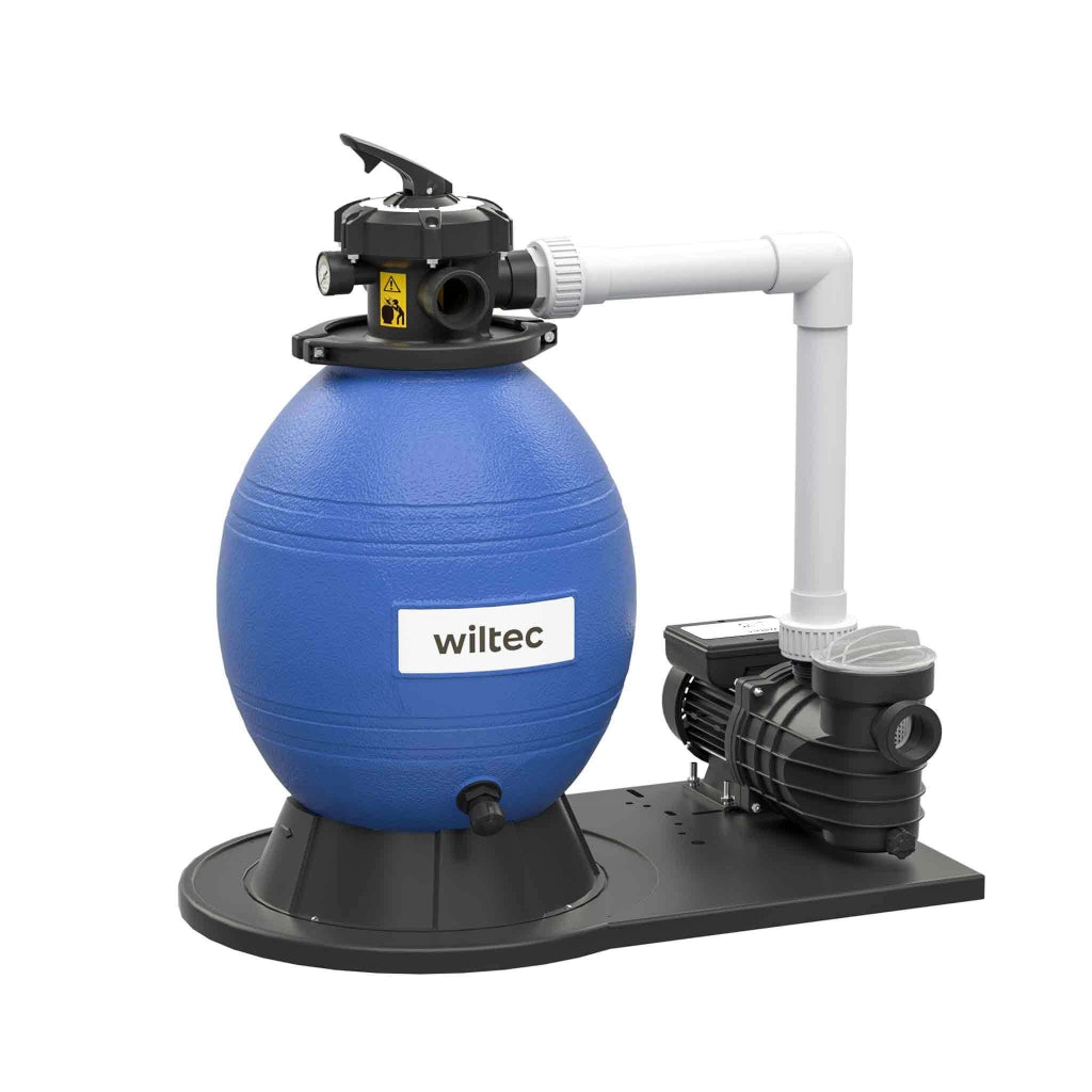 Filtro a sabbia per piscina, 550 W, serbatoio filtrante 38 l, pompa piscina autoadescante 18.000 l/h