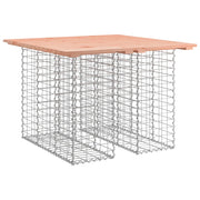 Tavolo da Giardino | Tavolino da esterno in gabbione design 100x102x72 cm in legno massello Douglas