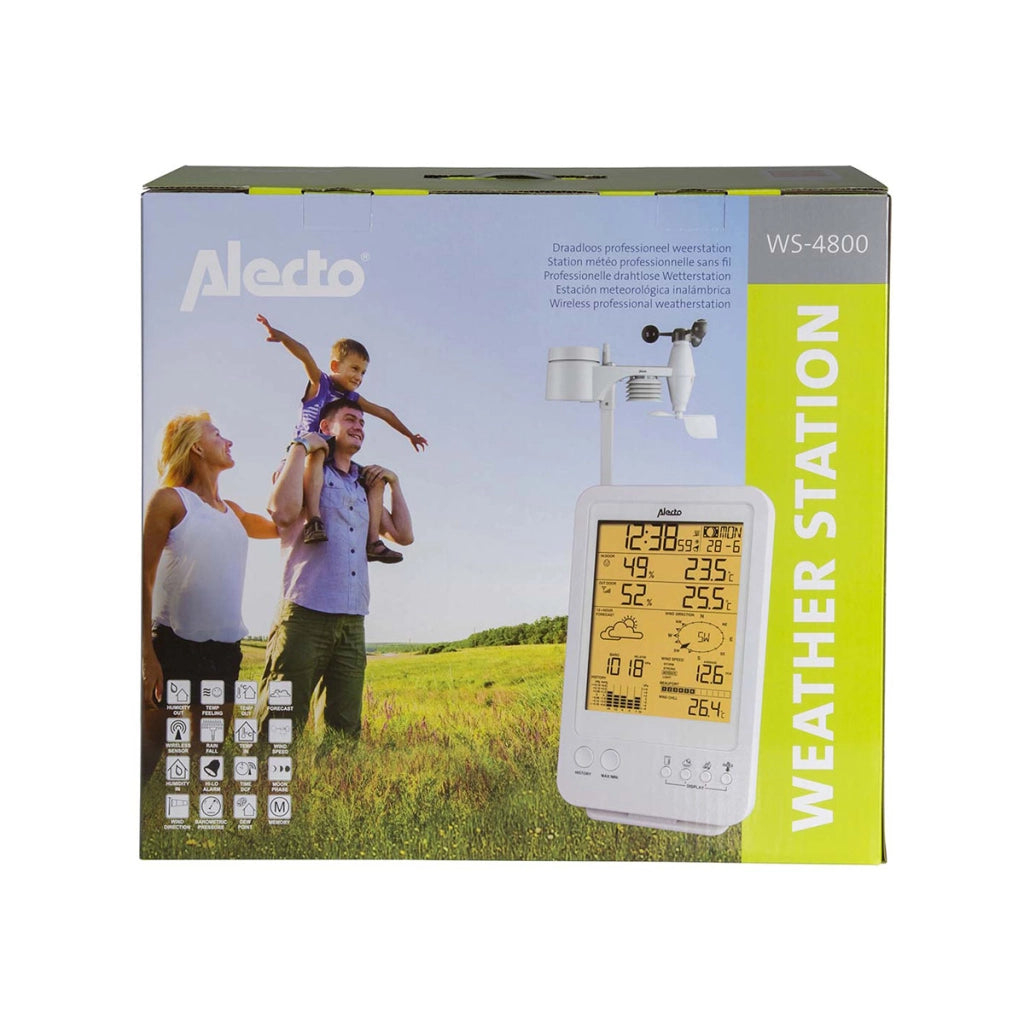 Stazione meteorologica professionale con sensore wireless Modello WS-4800 Bianco Alecto