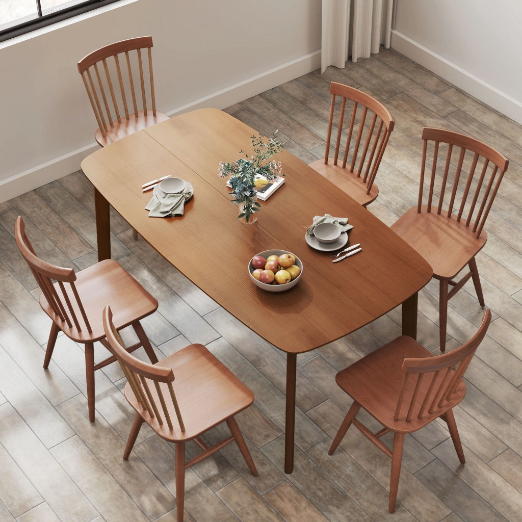 Tavolo da pranzo in legno allungabile ¨C zephmum ¨C marrone 150x80 cm