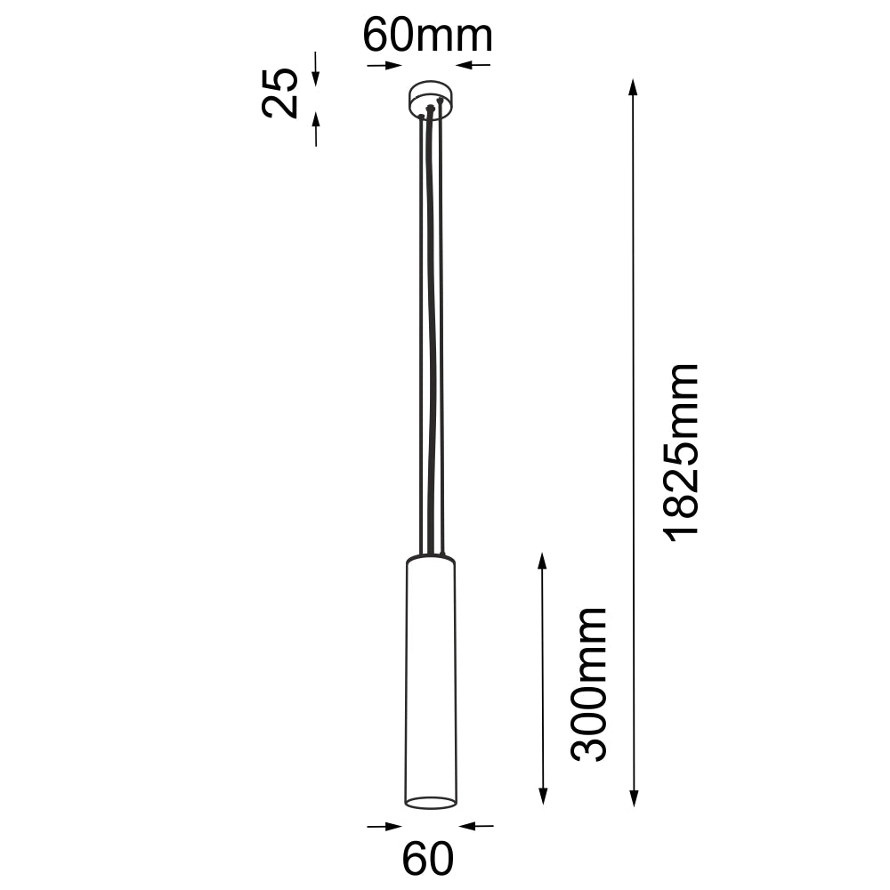 Lampada a sospensione minimal bianca Noda GU10 Shilo