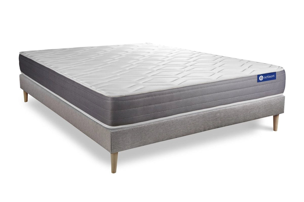 Kit rete e materasso Actilatex dream 130x200cm - Spessore : 22cm - Lattice e memory foam - Moderatamente rigido