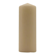 Trade Shop - Set 12pz Candela Crema Forma Cilindrica 200x70mm Decorazioni Interni Centrotavola 032418a -