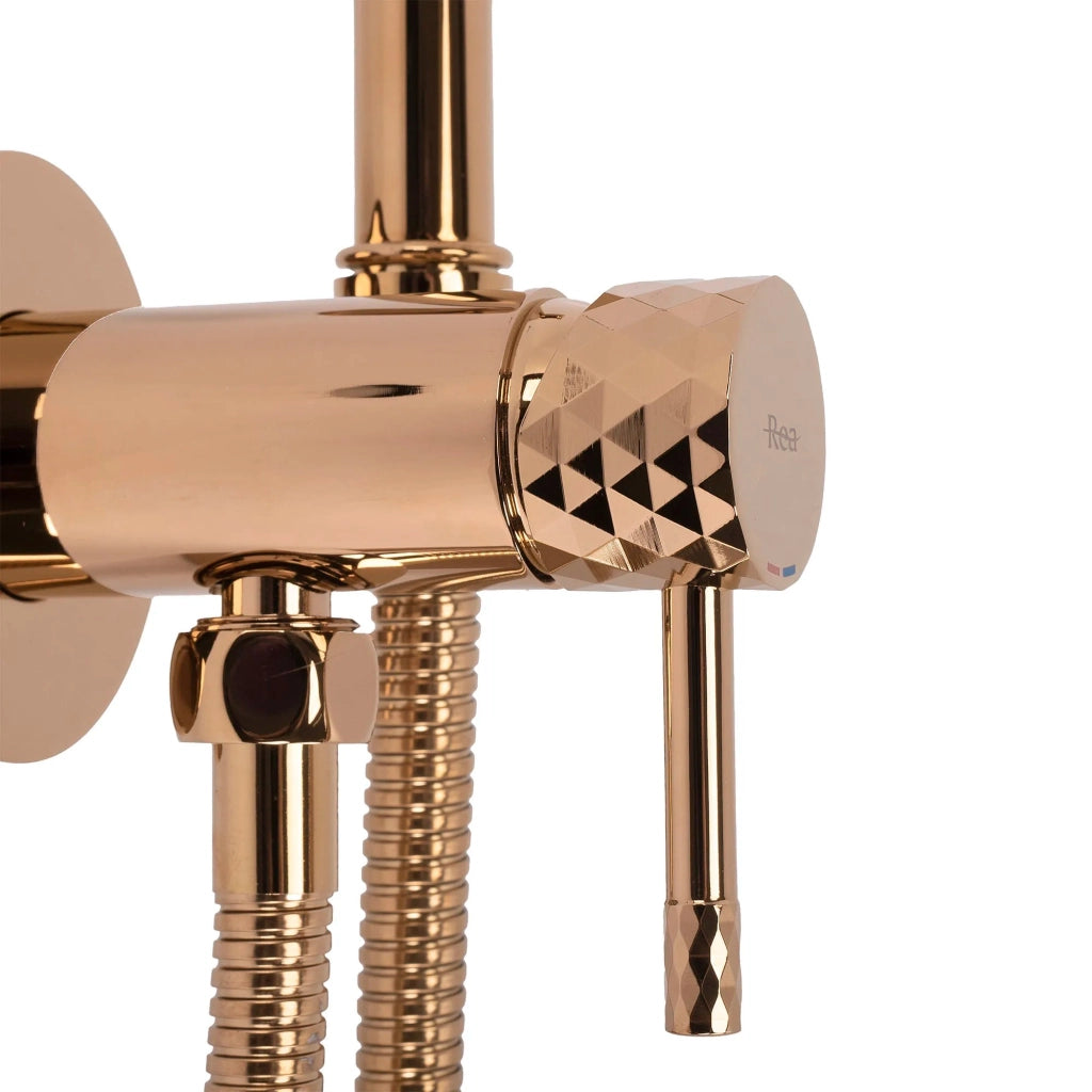 Rubinetto Bidet Rea Lungo Loop Diamond Copper