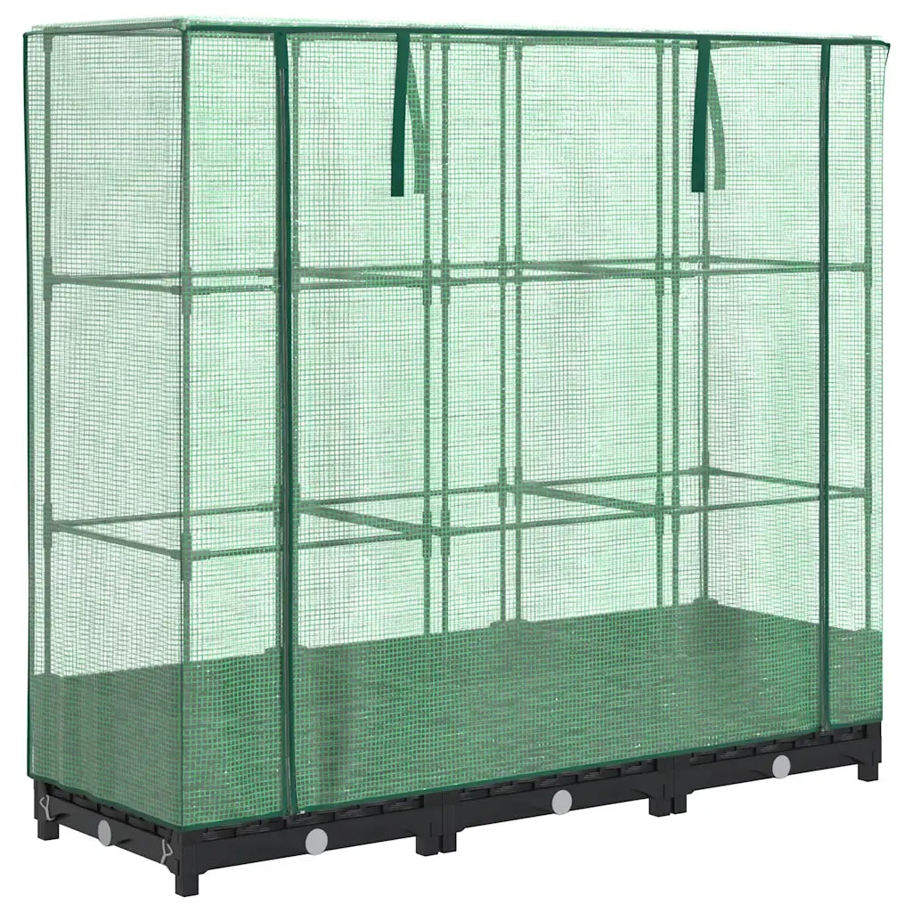 vidaXL Letto Rialzato con Copertura Serra Effetto Rattan 120x40x123 cm