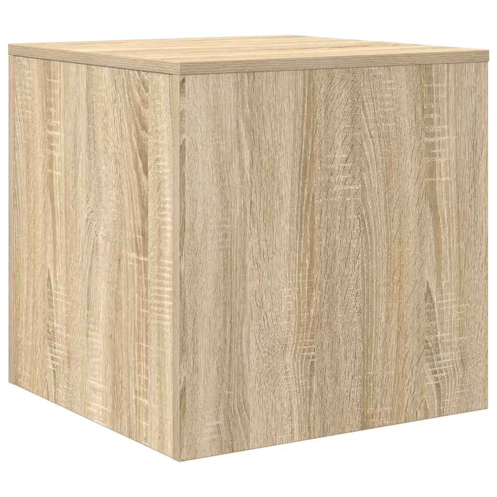 Tavolini Impilabili 3 pz Rovere Sonoma in Truciolato