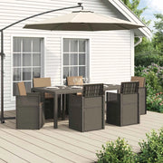 Set da Pranzo per Giardino 7 pcs Grigio chiaro e Tortora PP 3430085