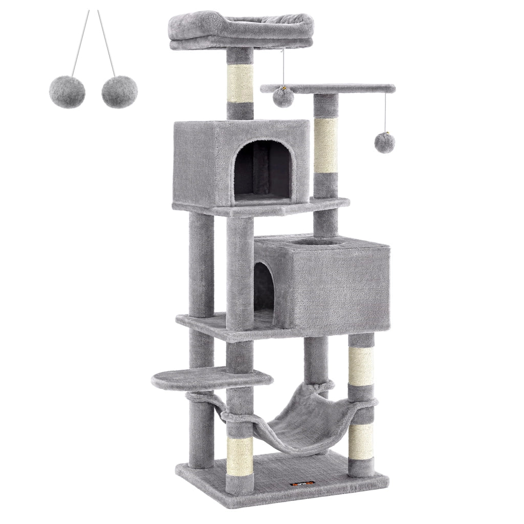 Tiragraffi Valora in tessuto di peluche grigio chiaro x4