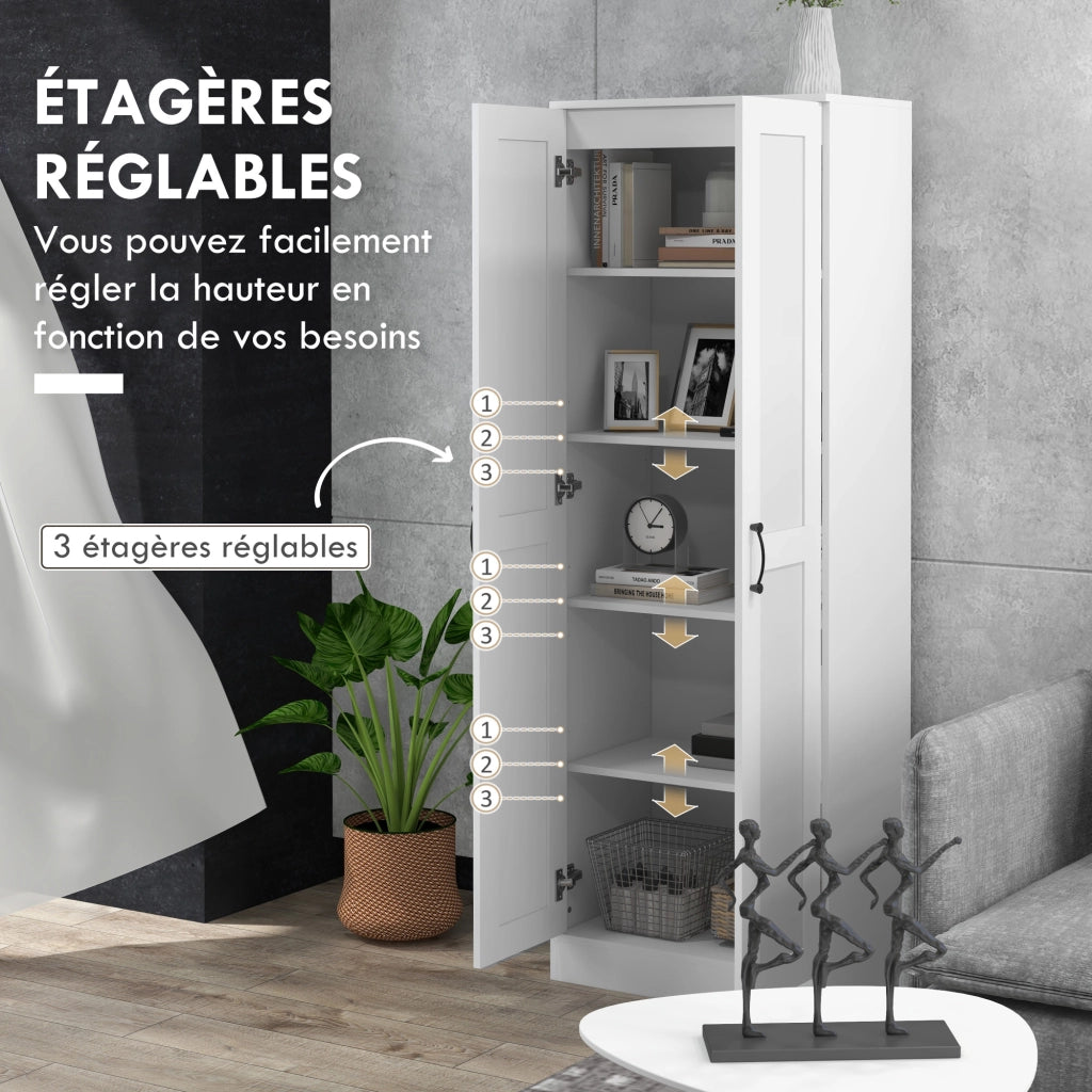 Armadio Battente con 5 Ripiani ¨C zephmum ¨C 60x36.5x175