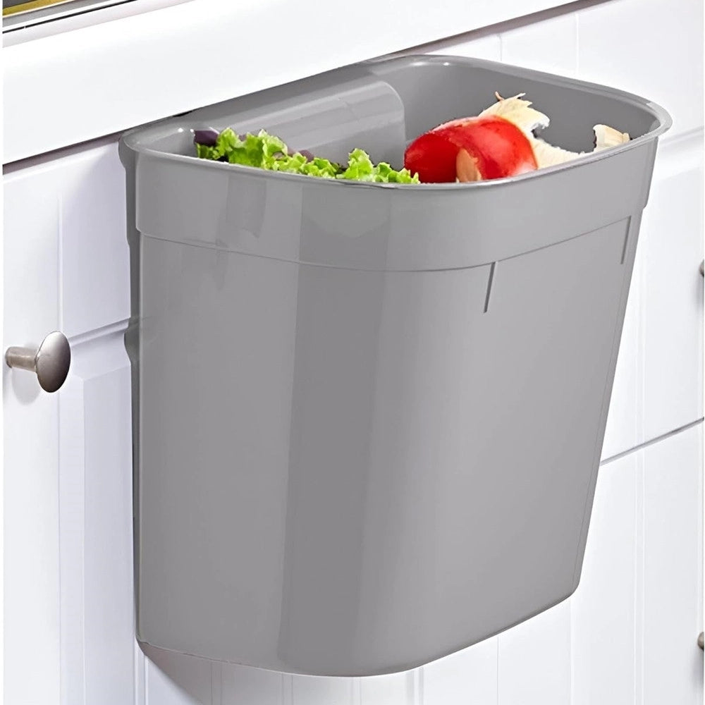Trade Shop - Pattumiera Cestino Da Cucina Portaoggetti Salvaspazio Da Appendere Compatto 27x16xh21cm -