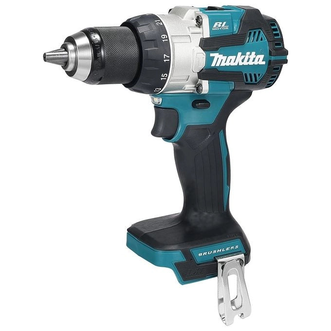 Makita DHP489Z Trapano avvitatore a percussione a batteria 18V 73 Nm 21 livelli di coppia motore brushless doppio LED protezione XPT colore Blu-Nero