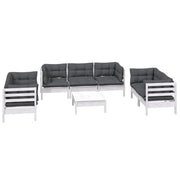 Set di mobili da giardino mobili da esterno 8 pezzi con cuscini legno di pino massiccio 02_0017526