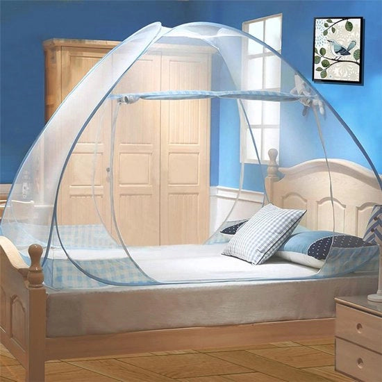 Klamboe Opvougbile, 120x200cm Rete da Campeggio Portatile, Facile da Installare, Yurt Klamboe Universale