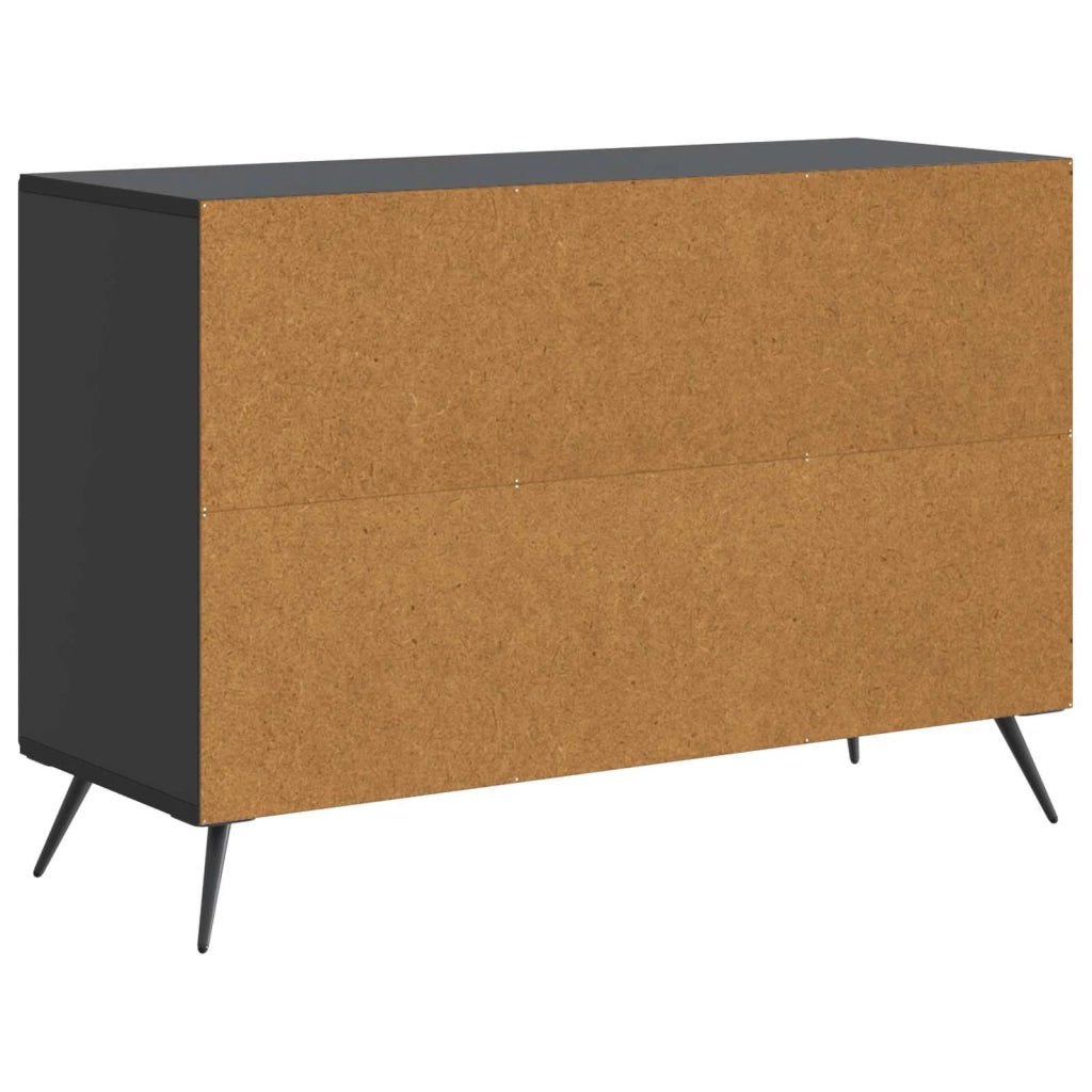 Credenza | Madia | Buffet da pranzo | Armadio da pranzo Nero 89 x 34,5 x 60 cm Legno ingegnerizzato