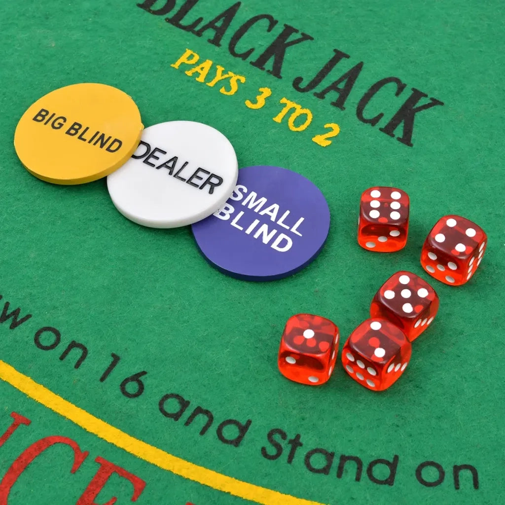 Set da Poker/Blackjack con 600 Chips Laser Alluminio 80186