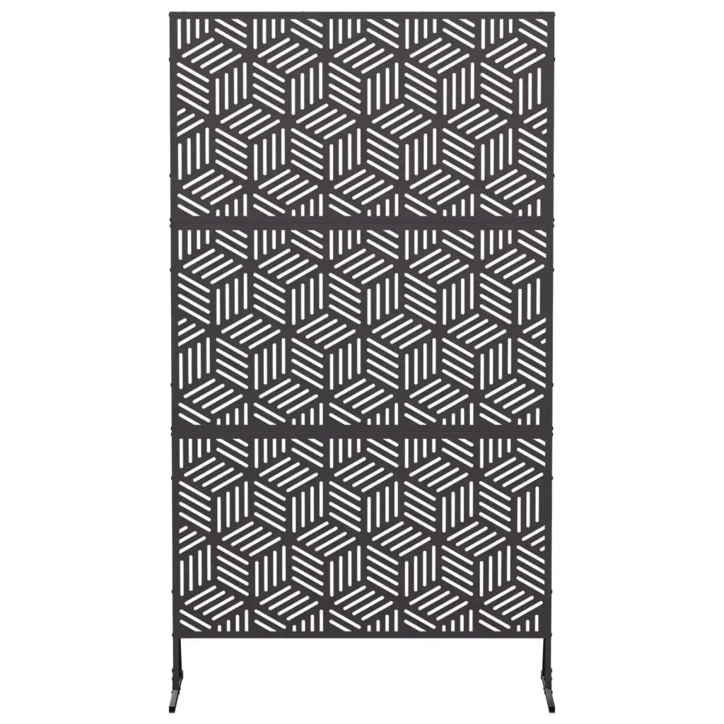 Schermo per Privacy 100 x 50 x 180 cm Acciaio Nero 8013412