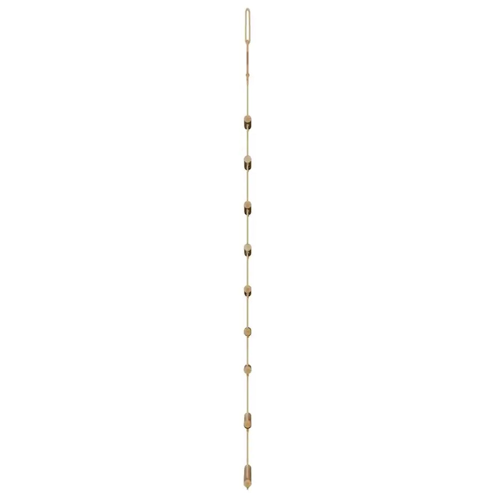 vidaXL Alberi di Natale Sospesi con Stelle 2 pz 55x120cm Ramo Naturale