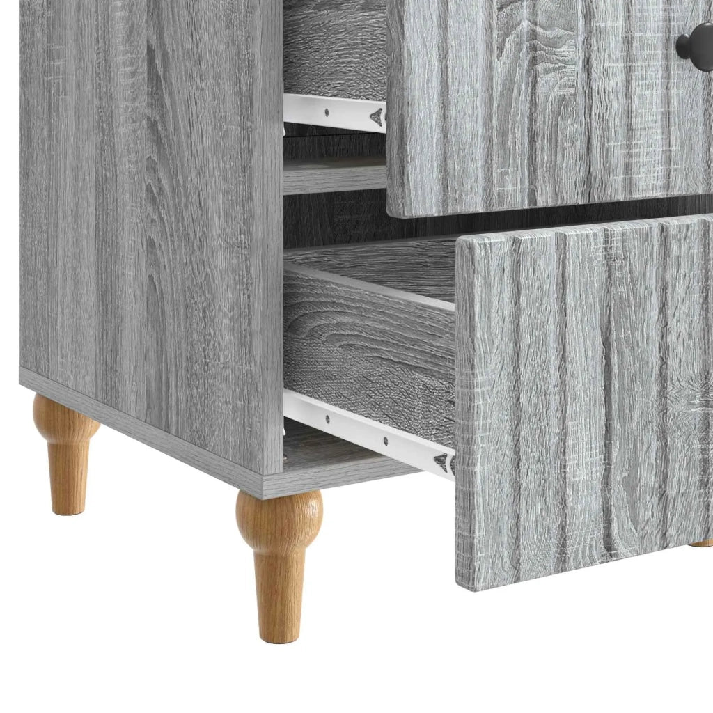 Armadio da Notte con cassetto Grigio Sonoma 43x 41 x 66,5 cm 894101