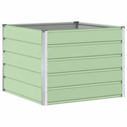 Fioriera | Cassetta per fiori | Vaso Verde Pastello 100 x 100 x 75 cm Acciaio
