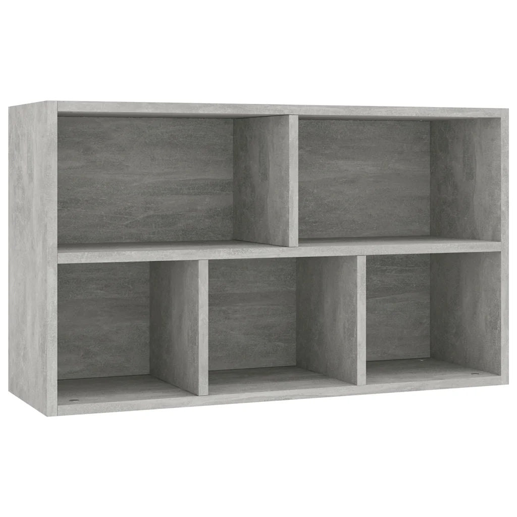 Libreria/Credenza Grigio Cemento 50x25x80 cm in Truciolato   cod mxl 9458